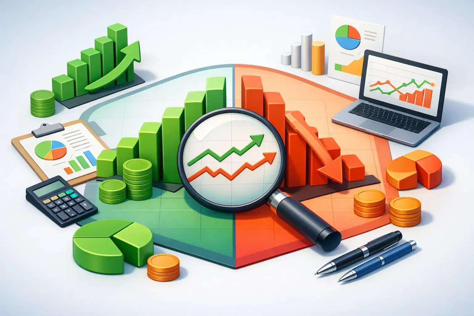 Budget Versus Actual Analysis for Small Businesses title background