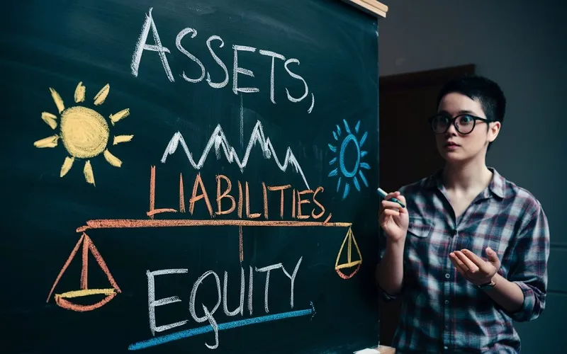 Grow Your Business Faster by Mastering Assets, Liabilities, and Equity title background