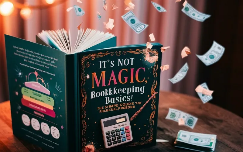 It's Not Magic, It's Bookkeeping Basics! The Simple Guide to Financial Freedom title background
